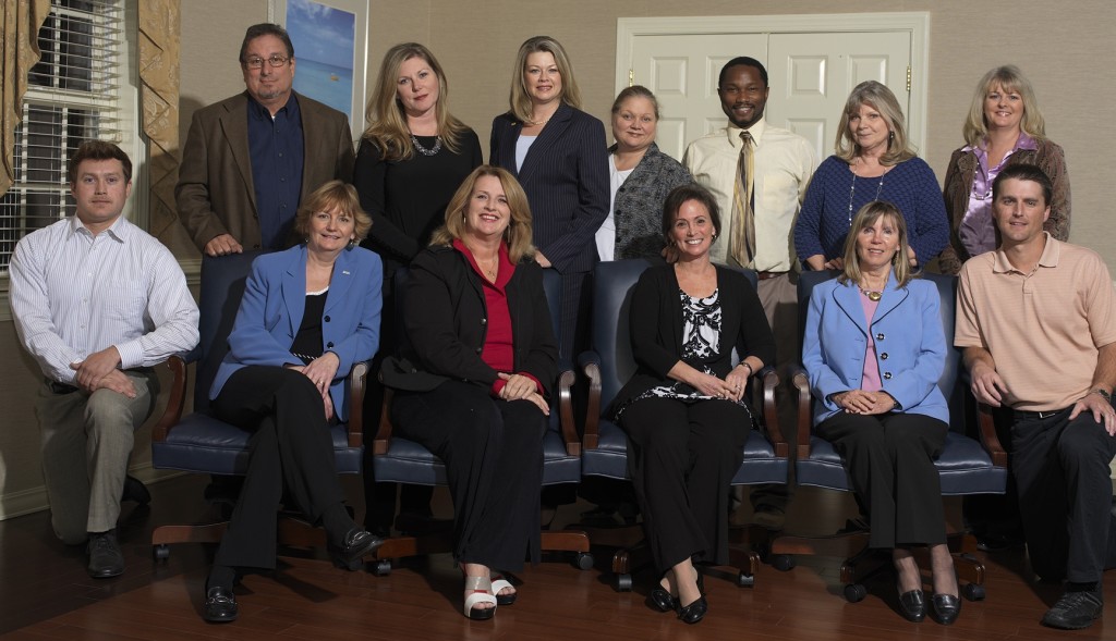 Seated left to right: Peter Bishop, Currituck County Economic Development Director, Karen Gresham, TowneBank, Lori London, Outer Banks Beach Rentals & Sales, Tameron Kugler, Coastal Carolina Water, Judy Vassar, Currituck County Dept. of Travel & Tourism, Dean Dowdy, Coastal Rehabilitation, Standing left to right: Mike Florez, Florez Design Studios, Gena Martin, Platinum Party Planning, Theresa Dozier, East Carolina Bank, Janice Farr, Sun Realty, Raymond Burnell, Twiddy & Company Realtors, Candice Wright, Cotton Gin, Diane Nordstrom, Currituck County Dept. of Travel & Tourism.
