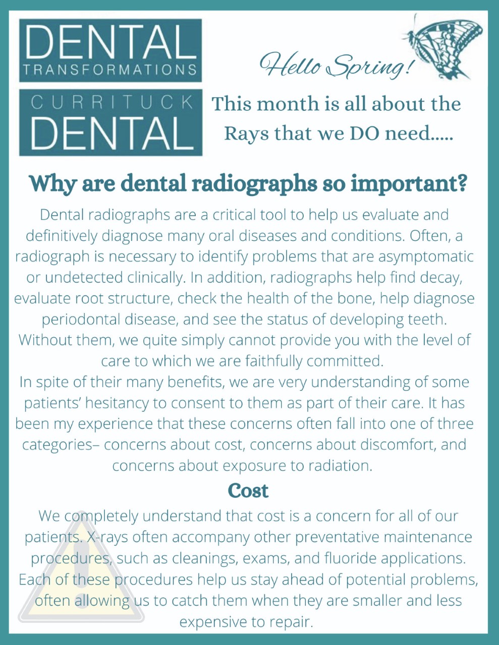 Hello Spring From Dental Transformations & Currituck Dental Currituck